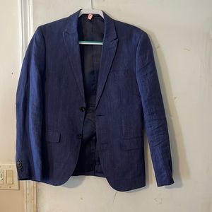 H&M Blue Linen Suit